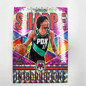 2022-23 Panini Mosaic Shaedon Sharpe Introductions Purple Prizm Rookie RC 52/99 - Bild 1 von 3