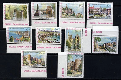 TURCOCHIPRIOTA POSTS 1975 Conjunto Pictórico SG 10 a SG 19 MNH Foto 1 de 2
