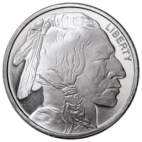 Random Mint 1 oz Silver Buffalo Round GEM Brilliant Uncirculated Cover