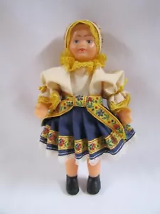 Vintage Doll with Russian Handmade Clothing Rubber Doll - Picture 1 of 8