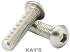 M3 M4 M5 M6 M8.BUTTON HEAD SCREWS ALLEN KEY SOCKET BOLTS A2 STAINLESS STEEL 