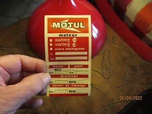 Fiche d'entretien capot moteur graissé a l'Ancien Bidon d'huile MOTUL - Foto 1 di 2
