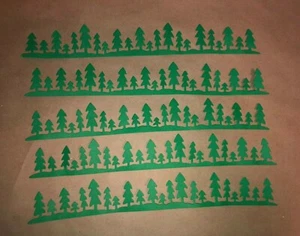 5 PINE FOREST Papel Cartulina Troquelado Adornos Álbum de Recortes/Borde - Imagen 1 de 2