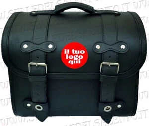 Bauletto borsa Vespa Lambretta personalizzato portapacchi pelle moto lucchetto - Foto 1 di 9