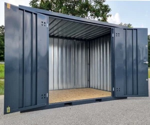 3m Anthrazit RAL7016 Container Gartenhaus Gartenschuppen Gartenhäuschen Schuppen - Bild 1 von 10