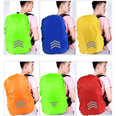 Rucksack Regenschutz wasserdicht mit Reflektorband für Outdoor Abenteuer - Bild 1 von 4