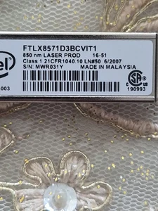 Intel FTLX8571D3BCV-IT E10GSFPSR 10G SFP+SR Für X520-DA2/X710-DA2 - Bild 1 von 2