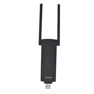 Portable 300M Dual Antenna USB WiFi Signal Range Extender Wireless Router Re BEA - Afbeelding 1 van 7