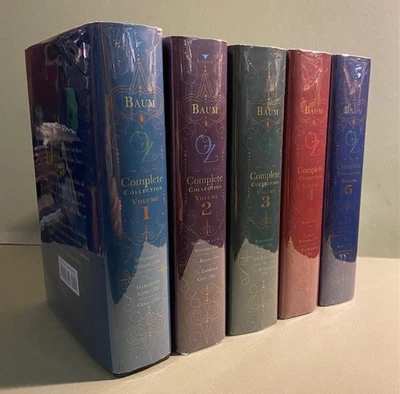 5 Volume Set 'WIZARD of OZ'  L. Frank Baum; Petrov ILLUS. Covers- COLLECTOR'S ED - Image 1 of 4