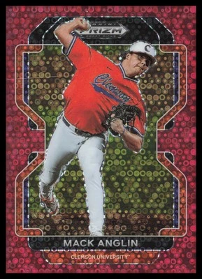 2022 Panini Prizm Draft Picks #PDP205 Mack Anglin Clemson Red Donut Circles - Image 1 of 2