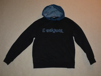 Moletom com capuz preto unissex Desigual tamanho M - Imagem 1 de 4