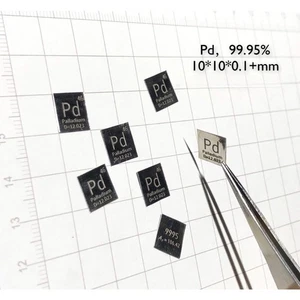 Periodic Table Palladium Sheet Pure Pd9995 Metal Display Sample - Picture 1 of 4