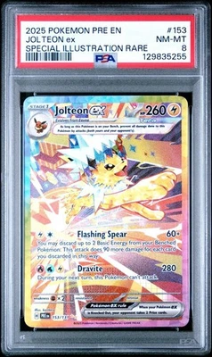 Jolteon ex PRE Special Illustration Rare 153/131 PSA NM-MT 8 - Image 1 of 3