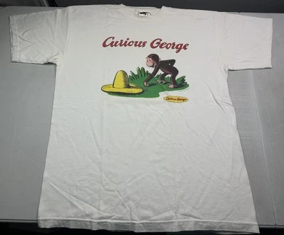 Camiseta Promocional Vintage Curious George Dibujos Animados Talla XL 1997 Foto 1 de 4
