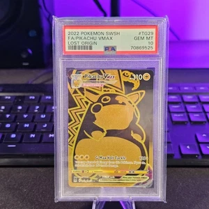 Pokemon Pikachu Vmax #TG29 Gold Sword Shield Lost Origin PSA 10 GEMA COMO NUEVO - Imagen 1 de 4