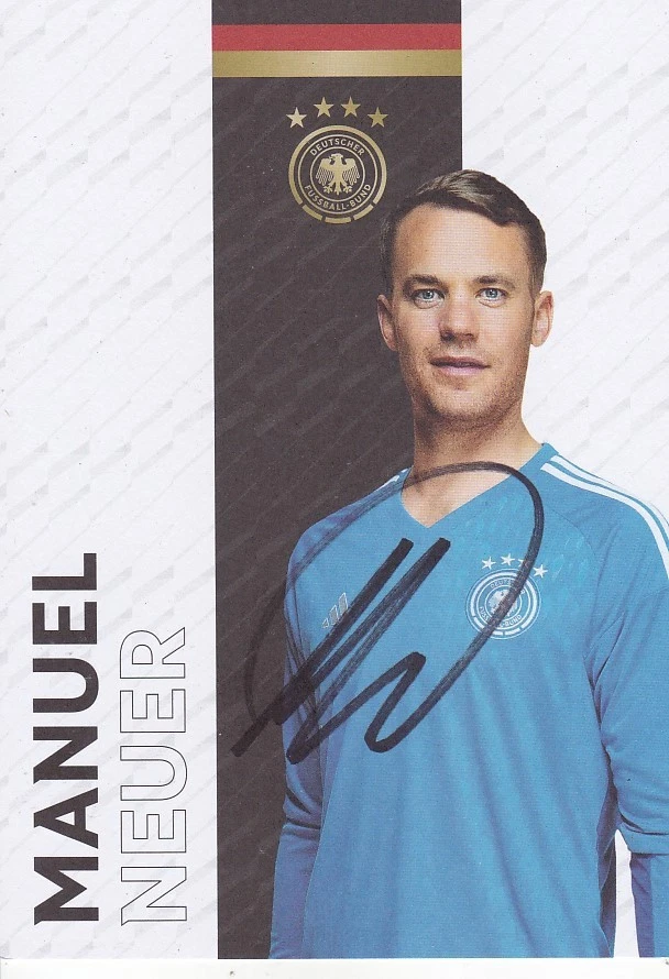 Manuel NEUER - Fussball-Weltmeister 2014, DFB-Karte 2023, Original-Autogramm! - Bild 1 von 1