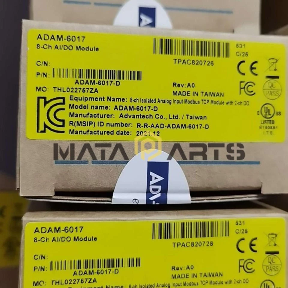 1PCS NEW ADVANTECH 8-CH AI/DO Module ADAM-6017-D - Image 1 of 1