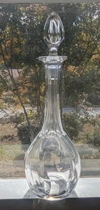 Vintage Saint Louis Cerdagne Frankreich Klar Kristall Cordial Karaffe und Stopfen - Bild 1 von 7