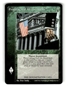 2003 Vampire Demo Decks Trading card Game Protracted Investment F - Picture 1 of 4