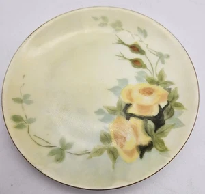 Vintage Thomas Sevres Bavaria Dessert Brotteller handbemalt gelb Blumen 6" - Bild 1 von 8