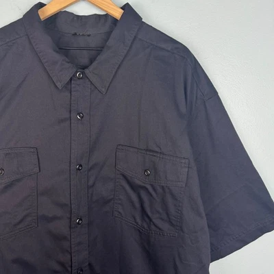 5.11 Tactical Company Short Sleeve Button Up Shirt Men's 5XL Navy Blue Cotton - Image 1 of 4