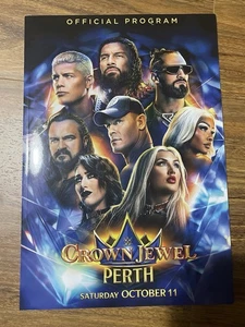 WWE Crown Jewel 2025 Australia Official Program Booklet Book Wrestling John Cena - Picture 1 of 2