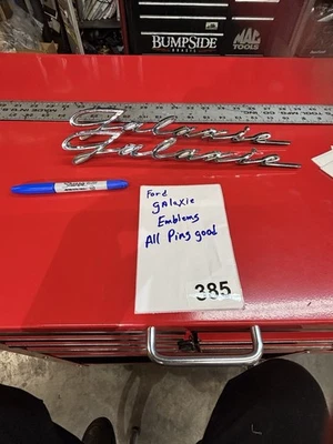 VINTAGE 1959 FORD GALAXIE EMBLEMs SCRIPT OEM FOMOCO B9AB-6425622-A #385 - Image 1 of 4