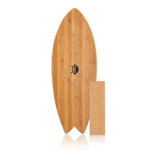Jucker Hawaii Balanceboard Ocean Rocker Bamboo mit Rolle 10,5 x 33 cm - NEU - - Bild 1 von 8