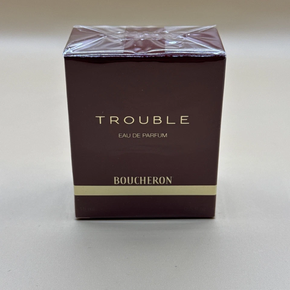 Boucheron Trouble Eau de Parfum 0,5 OZ 15 ml Perfume Mujer Vintage Nueva Caja Sellada Foto 1 de 4