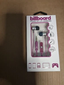 Ohrhörer Werbetafel Stereo In-Super Bass Mikrofon 3,5 mm Stecker lila BB603 *NEU* - Bild 1 von 3