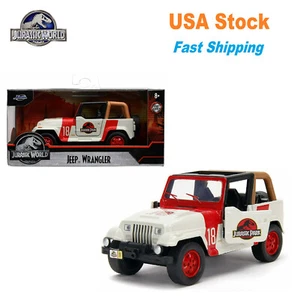  Jurassic World Jeep Wrangler Hollywood Rides JADA Diecast Toy Car, 5", 1:32 NIB - Picture 1 of 12