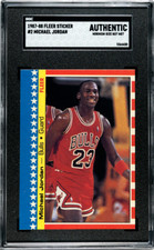 1987-88 Fleer Sticker Michael Jordan #2 SGC A