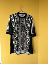 Men's Vintage ADIDAS 90s Cycling Jersey shirt Made in Italy Size 8 black 