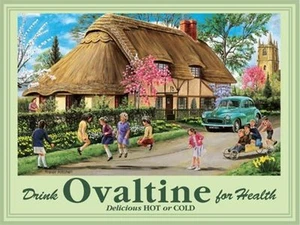 Ovaltine small steel sign 200mm x 150mm (og) - Picture 1 of 1