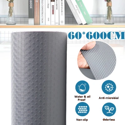 60*600CM Cabinet Mat Drawer Liner Kitchen Non Slip Pad Shelf Cupboard Waterproof - image 1 of 4
