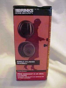 NEW Brinks Home Security #23062-150 ,Tuscan Bronze, Single Cylinder Deadbolt - Picture 1 of 9