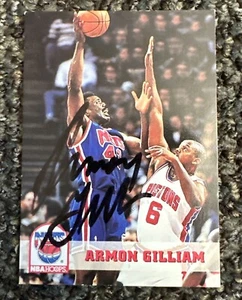 Signed Auto 371 Armon Louis Gilliam 43 Nets 1994 Skybox Basketball Trading Card - Picture 1 of 2