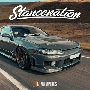STANCENATION Windshield Decal Car Sticker JDM Vinyl Banner Graphic Kanji KDM - Picture 1 of 6