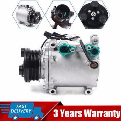 A/C AC Compressor w/ Clutch For 2003 2004 2005 2006 Mitsubishi Outlander 2.4L - Image 1 of 4