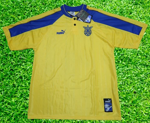 Ukraine Soccer Jersey Football Shirt 100% Original Size XL 1998/1999 Home Cover
