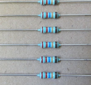 25 pcs 10k ohm 1% 1/4w metal film resistors - Picture 1 of 1