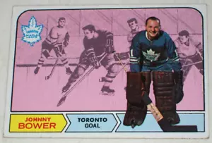 1968-69 Topps #137 Johnny Bower VG Toronto Maple Leafs HOF - Picture 1 of 2