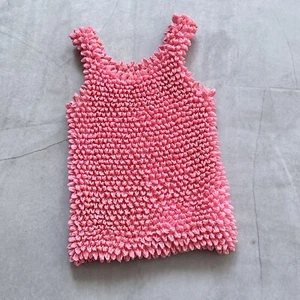 Vintage Issey Pleats Please Vibe Pink Tank Top Cop Copine Style Y2K - Picture 1 of 17