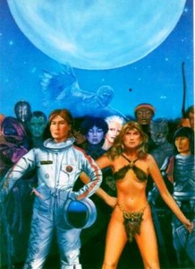 COMIC IMAGES - RON MILLER FIREBRANDS HEROINES OF SCI-FI INSERT PROMO CARD 1994