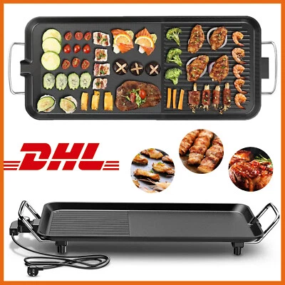 Tischgrill Teppanyaki Grillplatte Innengrill Elektrische Grill BBQ Balkongrill - Bild 1 von 4