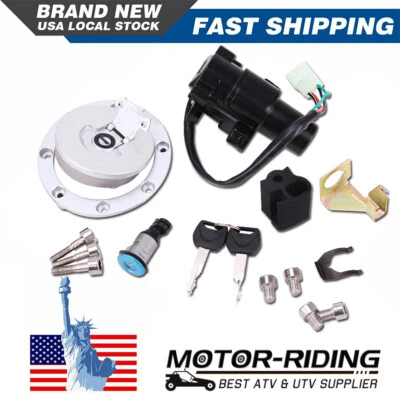 Se adapta a Honda CBR900RR CBR929RR CBR954RR Interruptor de encendido Tapa de gas Juego de bloqueo de asiento Foto 1 de 4