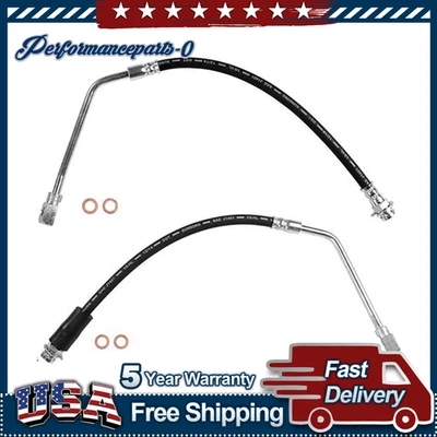 2X Manguera de línea de freno delantero Sunsong para Chevrolet K1500 1988 1989 1990 1991 Foto 1 de 4