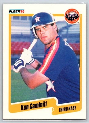 1990 Fleer #225 Ken Caminiti - Image 1 of 2
