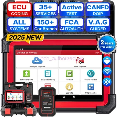 LAUNCH CRP919E BT Car fault code reader Diagnostic Tool Scanner TPMS All System - Image 1 of 4