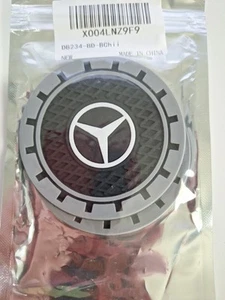 2 - Mercedes Benz Logo - Car Coasters - Non - Slip Easy to Clean - NIP - 2 3/4" - Picture 1 of 2